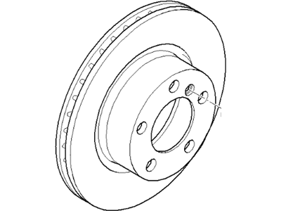 BMW 135i Brake Disc - 34116778647