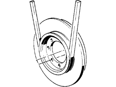 BMW 533i Crankshaft Pulley - 11231263879