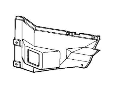 BMW 51711962768 Air Duct, Right