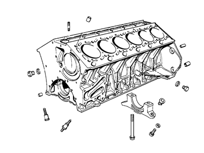 BMW 11111715602 Engine Block With Piston