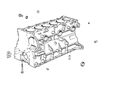 BMW 11111404960 Engine Block With Piston