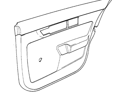 BMW 51428137475 Door Lining Vynil Rear Left