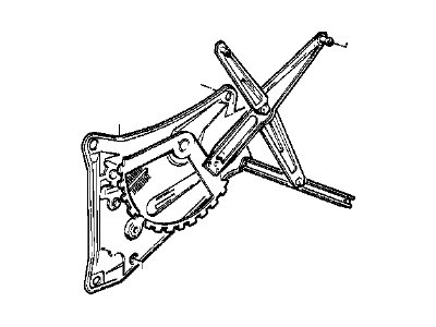 1992 BMW 735i Window Regulator - 51321938367