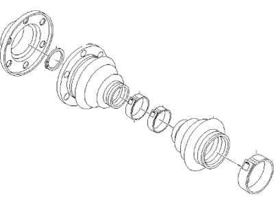 BMW 33217502833 Repair Kit Bellows, Exterior