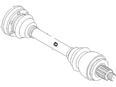 BMW 330i Axle Shaft - 33217511343