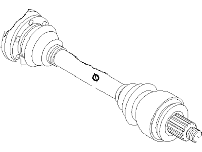 2001 BMW 750iL Axle Shaft - 33207504708