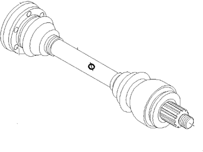 2003 BMW 330i Axle Shaft - 33217511344