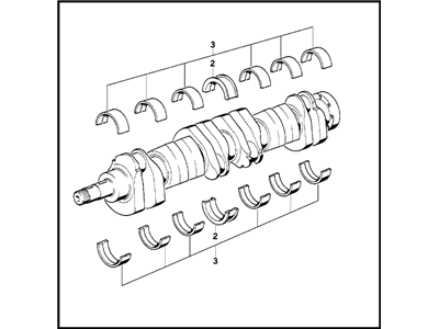 1984 BMW 733i Crankshaft - 11211705770