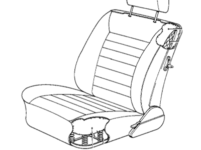 BMW 52101872066 Pad Seat Backrest Front