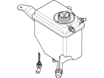 BMW 525i Coolant Reservoir - 17137542986