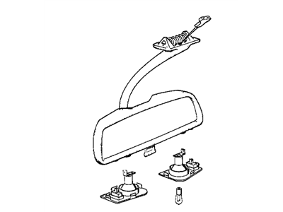 BMW 51161906525 Interior Rear-View Mirror