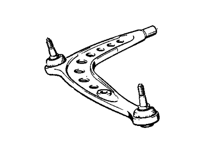 BMW 31121130824 Wishbone, Right, Aluminum