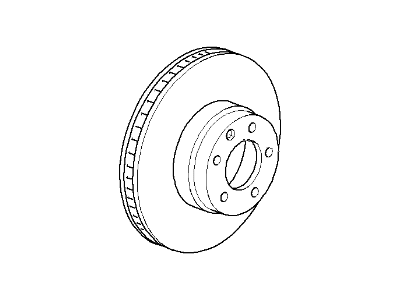 BMW 34116767061 Brake Disc, Ventilated