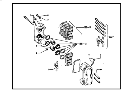 BMW 2500 Brake Caliper - 34111101094