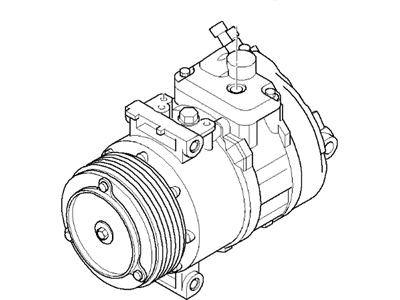 2004 BMW 325Ci A/C Compressor - 64526916232