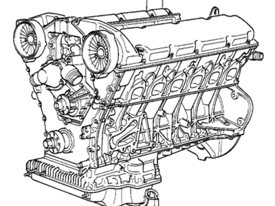 BMW 11001733975 Exchange Short Engine