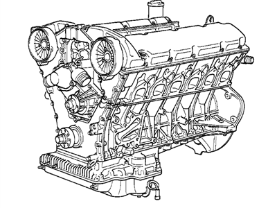 BMW 11009068113 Set Mounting Parts Short Engine