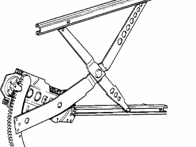 1977 BMW 320i Window Regulator - 51321867901