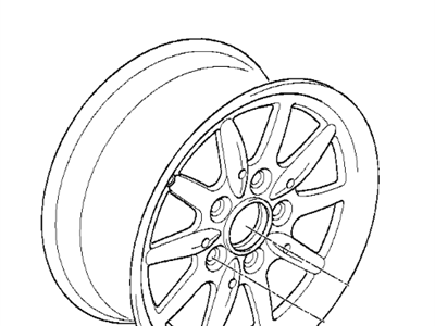 1999 BMW 318ti Alloy Wheels - 36111182608