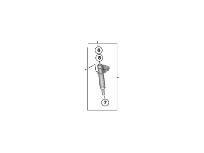 BMW 745Li Fuel Injector - 13537506924