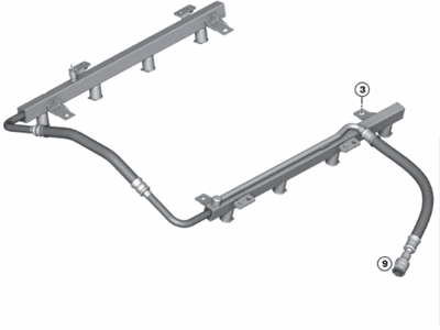 2005 BMW X5 Fuel Rail - 13537558198