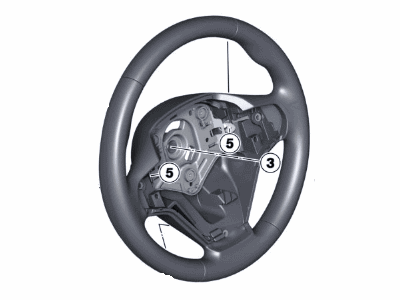 BMW 32307845807 Steering Wheel Leather