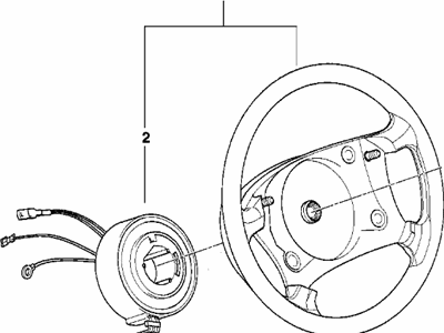 BMW 525iT Steering Wheel - 32341162110