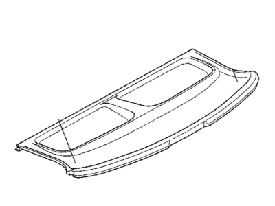 BMW 51468189224 Rear Window Shelf