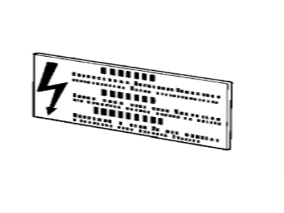 BMW 51142121919 Label "Transistorized Ignition"
