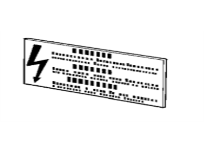 BMW 71212122014 Label "Transistorized Ignition"