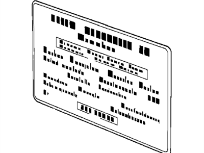 BMW 64501380984 Label "Air Condition"