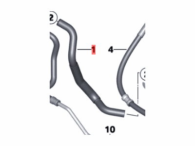 BMW X1 Power Steering Hose - 32416794671