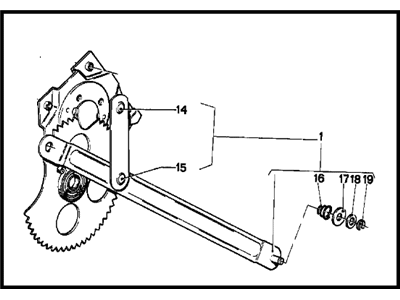 1975 BMW 530i Window Regulator - 51321809602