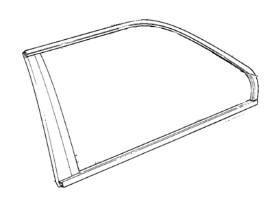 BMW 51368103185 Vent Window Green Left