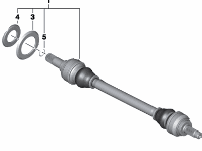 BMW 650i Axle Shaft - 33207609530