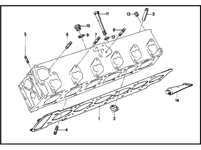 1974 BMW 3.0S Cylinder Head Gasket - 11129065705