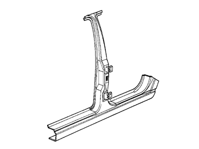 BMW 41001946316 Column B With Right Rocker Panel