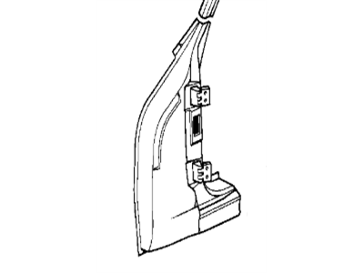 BMW 41001946314 Column A Exterior, Right