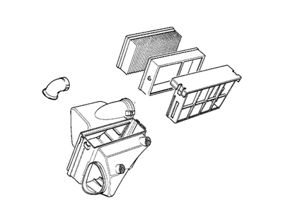 BMW 325is Air Filter Box - 13711703953