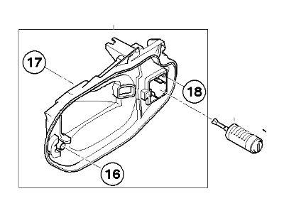 BMW 51213449072 Key Left Catch Carrier