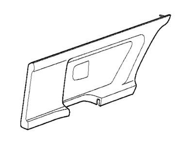 BMW 51428182766 Right Door Trim Panel Insert