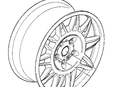 1998 BMW M3 Alloy Wheels - 36112228150