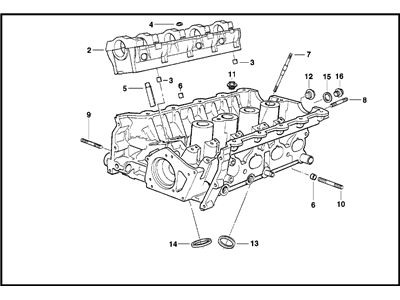 BMW 11121739980 Bearing Ledges Cylinder Head