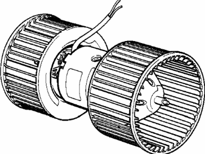 BMW 740iL Blower Motor - 64111388175