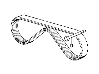 BMW 325is Serpentine Belt - 11281437873