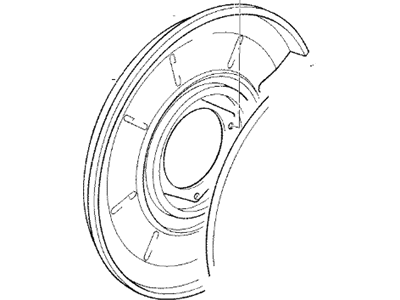 1996 BMW 840Ci Brake Backing Plate - 34211157937