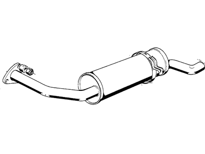 BMW 320i Exhaust Pipe - 18121175026