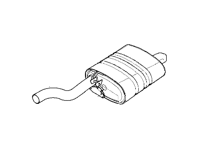 BMW 525i Exhaust Resonator - 18107830010