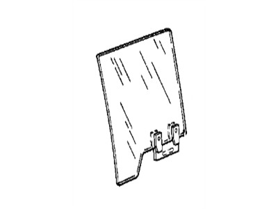 BMW 51341809906 Door Window Clear Rear Right