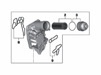 BMW 11428507697 Oil Filter Housing